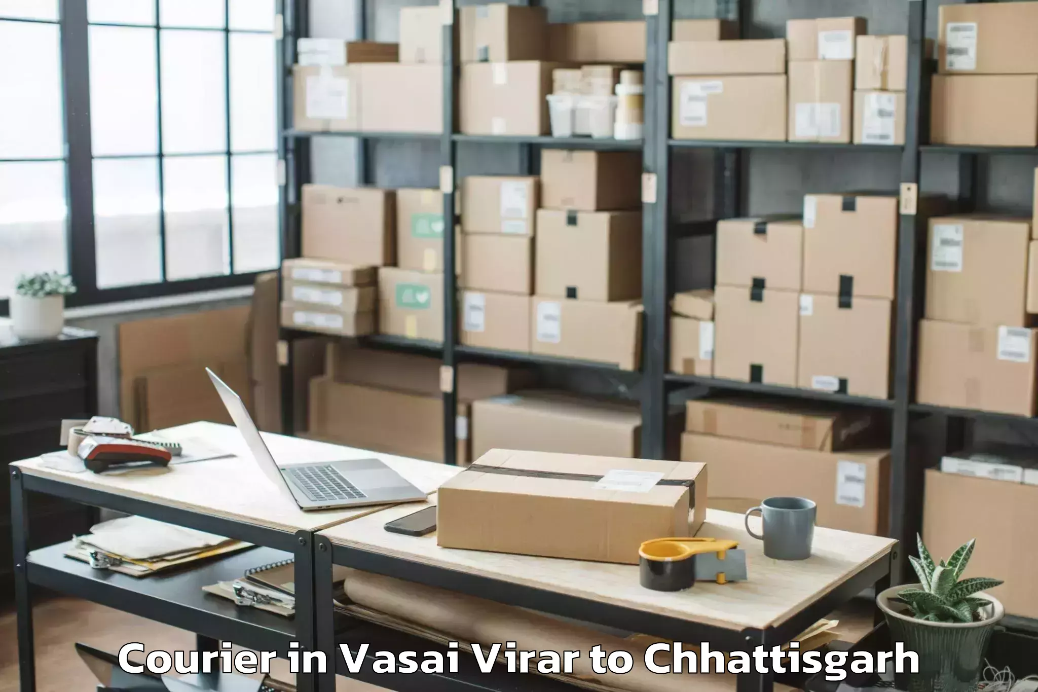 Affordable Vasai Virar to Balrampur Ramanujganj Courier